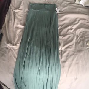 NWT maxi skirt seafoamy color perfect condition